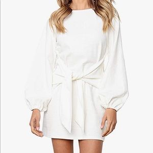 Long Sleeve White Dress
